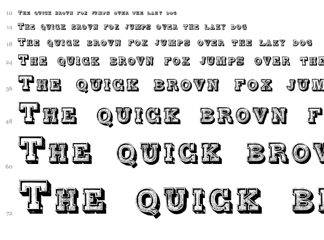Alphabet Fantasie font waterfall